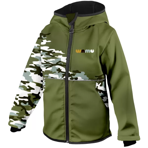  Isolierte Softshelljacke für Kinder WAMU MASKÁČ KHAKI 