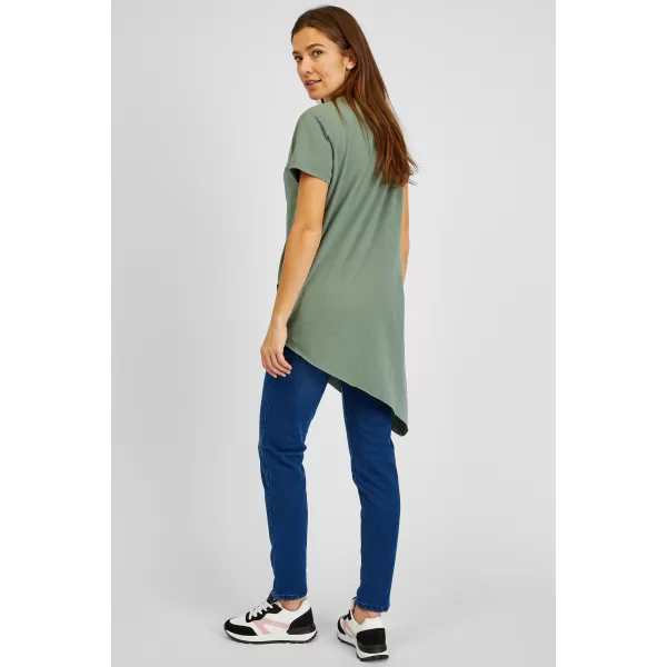  Damen-T-Shirt SAM 73 LACERTA WT 889 GRÜNLICH GRAU 