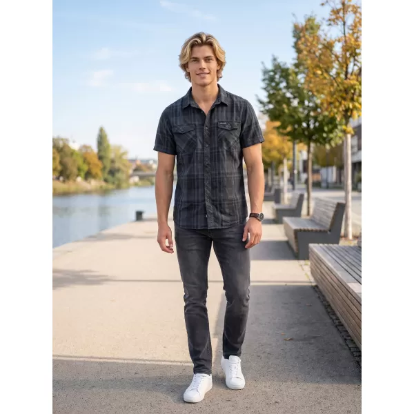  Hemd BRANDIT ROADSTAR BD4012 SCHWARZ/BLAU 