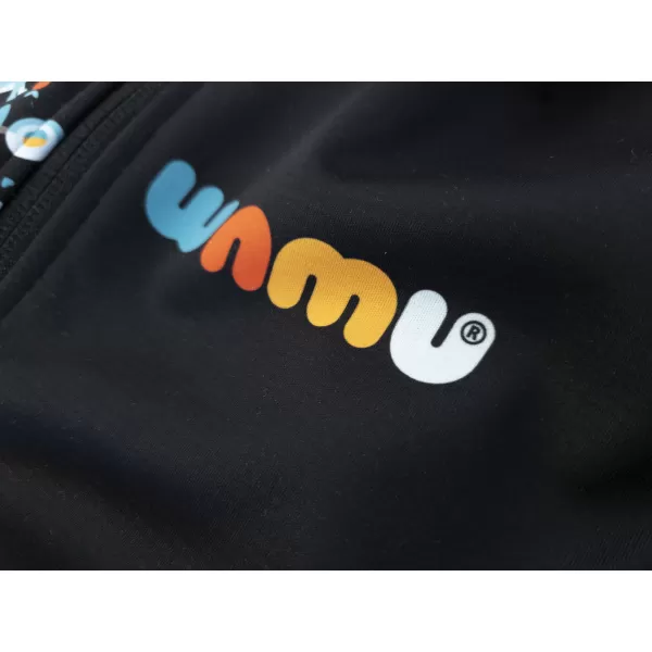  Baby Softshell Jacke isoliert WAMU DINOSAUŘI SCHWARZ 