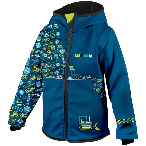 Baby Softshell Jacke isoliert WAMU BAGR BLAU 