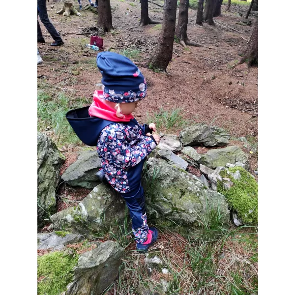  Isolierte Softshelljacke für Kinder WAMU LIŠKY DUNKELBLAU 