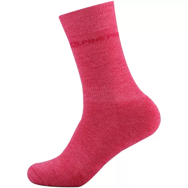  Socken ALPINE PRO KLAMO USCA086 ROSA 