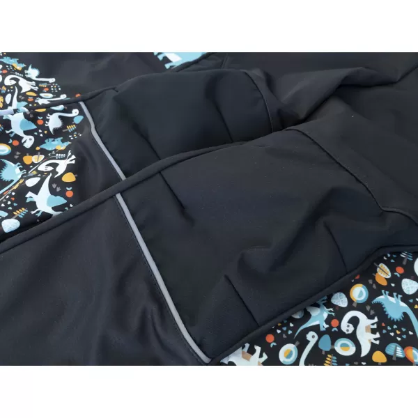  Baby Softshell Hosen isoliert WAMU DINOSAUŘI SCHWARZ 