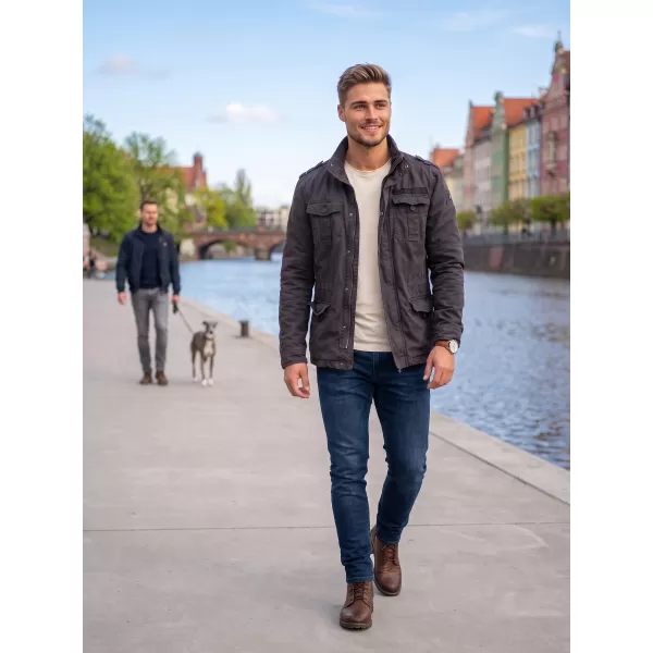  Herrenjacke Brandit Britannia Black Brandit1 