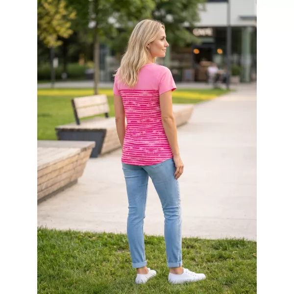  Damen-T-Shirt LOAP ABRASKA CLW2339 ROSA 