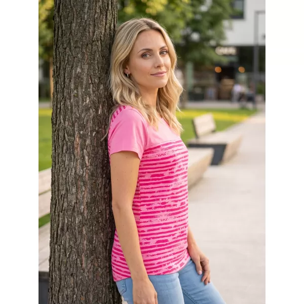  Damen-T-Shirt LOAP ABRASKA CLW2339 ROSA 