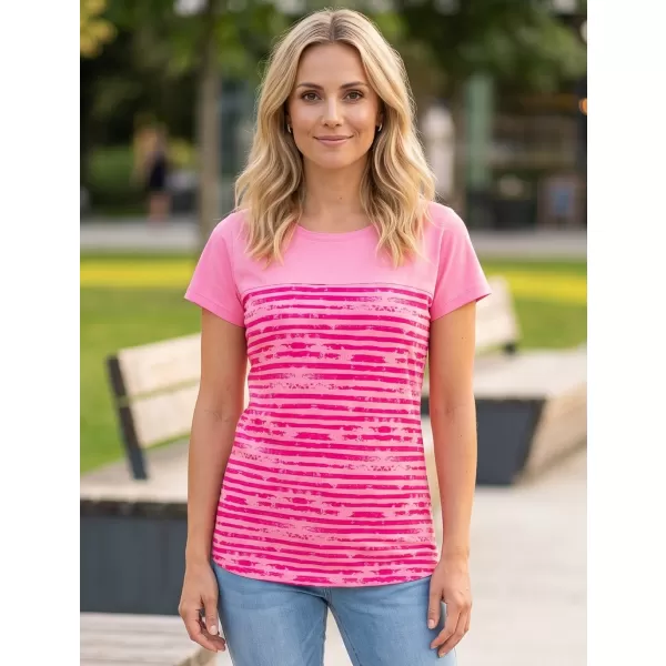  Damen-T-Shirt LOAP ABRASKA CLW2339 ROSA 