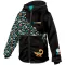 Baby Softshell Jacke isoliert WAMU DINOSAUŘI SCHWARZ