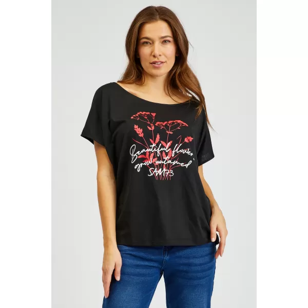  Damen-T-Shirt SAM 73 CIRCINUS WT 883 SCHWARZ 