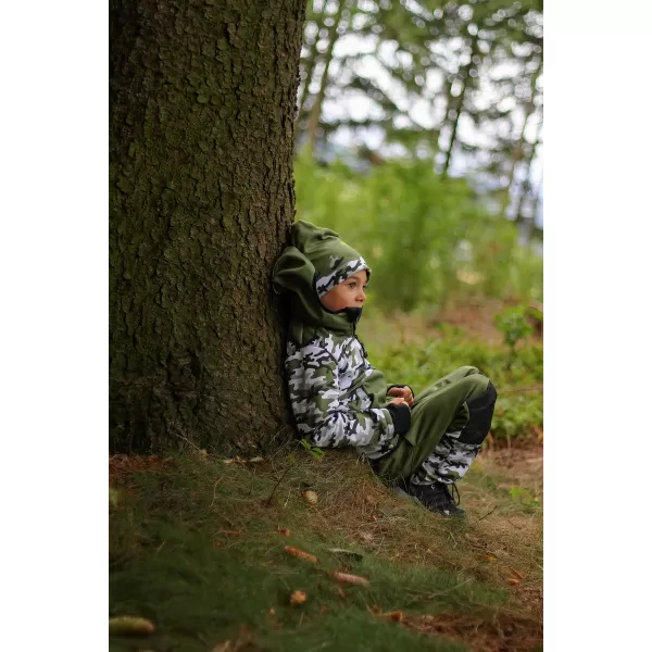  Isolierte Softshellhose für Kinder WAMU MASKÁČ KHAKI 