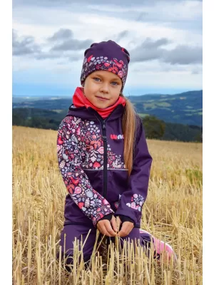 Baby Softshell Jacke isoliert WAMU SOVA LILA
