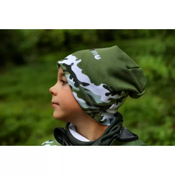  Fleece-Halstuch für Kinder WAMU KHAKI 
