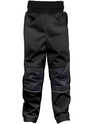 Baby Softshell Hosen isoliert WAMU SCHWARZ