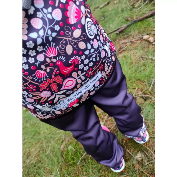  Isolierte Softshelljacke für Kinder WAMU SOVA LILA 