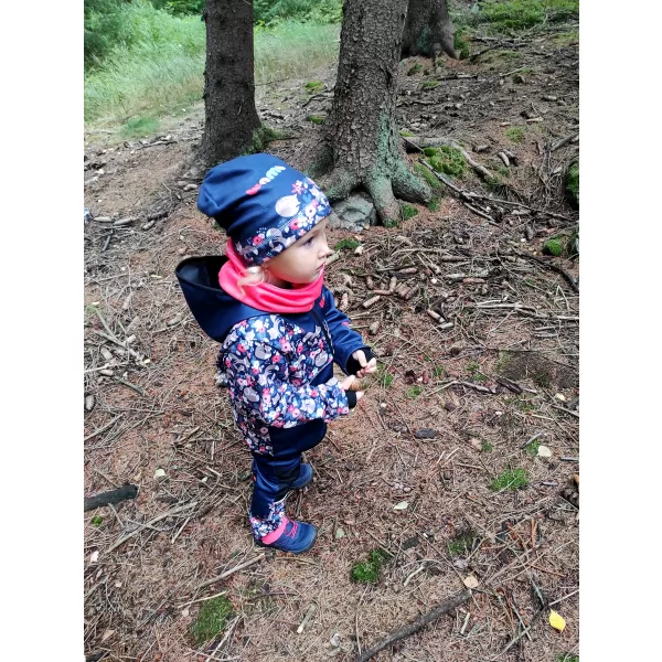  Baby Softshell Hosen isoliert WAMU LIŠKY DUNKELBLAU 