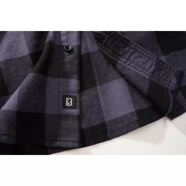  Hemd BRANDIT KOSTKOVANÁ KRÁTKÝ RUKÁV BD4032 SCHWARZ/GRAU 