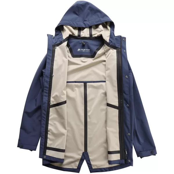  Männlicher Mantel ALPINE PRO PERFET MJCA598 DUNKELBLAU 