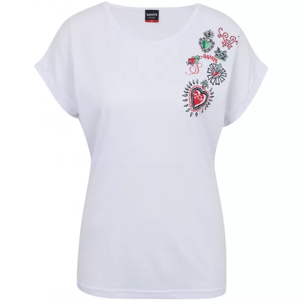  Damen-T-Shirt SAM 73 BOOTES WT 887 WEIß 