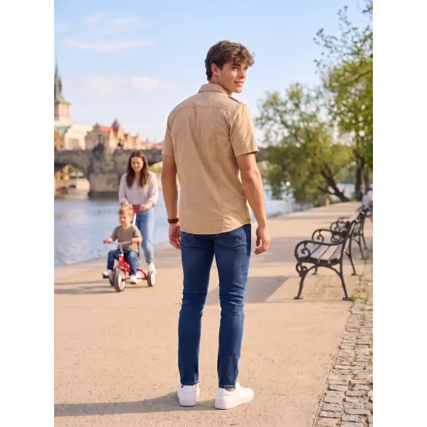  Hemd BRANDIT VINTAGE KRÁTKÝ RUKÁV BD4024 SANDIG 