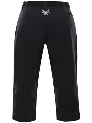 Frauen 3/4 Hosen ALPINE PRO WEDERA LPAA637 SCHWARZ