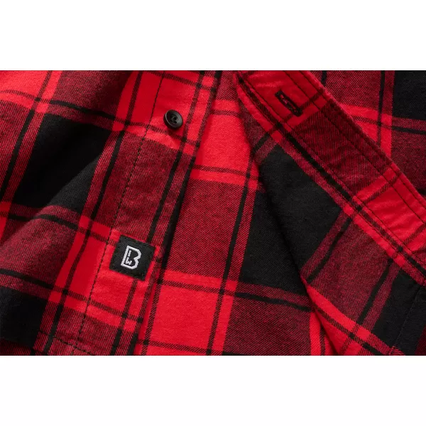  Hemd BRANDIT KOSTKOVANÁ KRÁTKÝ RUKÁV BD4032 ROT/SCHWARZ 