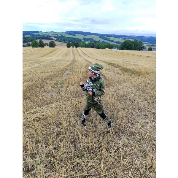  Isolierte Softshellhose für Kinder WAMU MASKÁČ KHAKI 