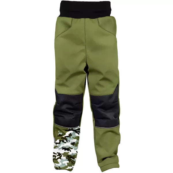  Isolierte Softshellhose für Kinder WAMU MASKÁČ KHAKI 