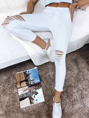 Damenhosen DSTREET UY1366 WEIß