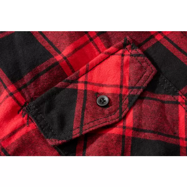 Hemd BRANDIT KOSTKOVANÁ KRÁTKÝ RUKÁV BD4032 ROT/SCHWARZ 