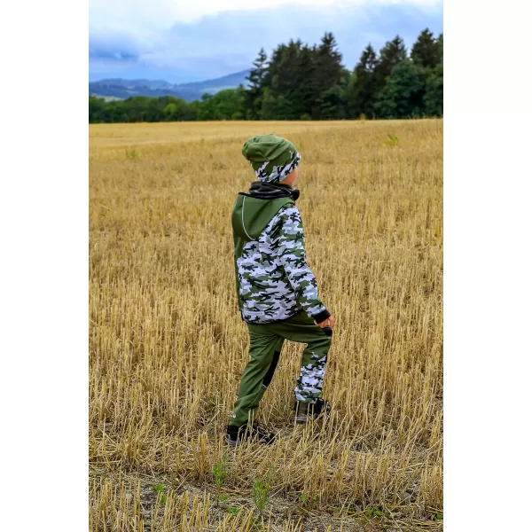  Isolierte Softshelljacke für Kinder WAMU MASKÁČ KHAKI 