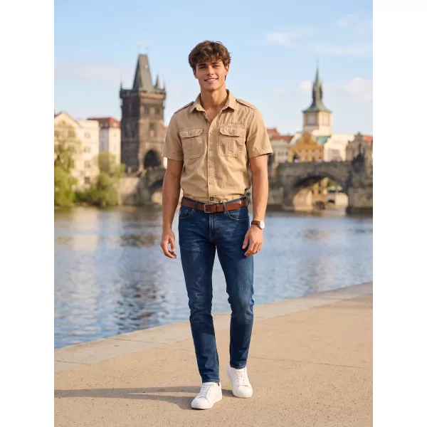  Hemd BRANDIT VINTAGE KRÁTKÝ RUKÁV BD4024 SANDIG 