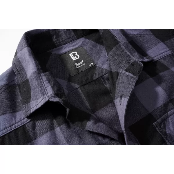  Hemd BRANDIT KOSTKOVANÁ KRÁTKÝ RUKÁV BD4032 SCHWARZ/GRAU 