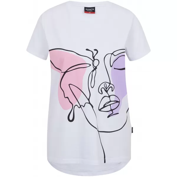  Damen-T-Shirt SAM 73 MUSCA WT 884 WEIß 