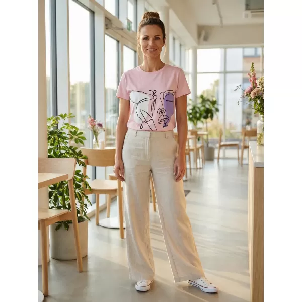  Damen-T-Shirt SAM 73 MUSCA WT 884 HELLROSA 
