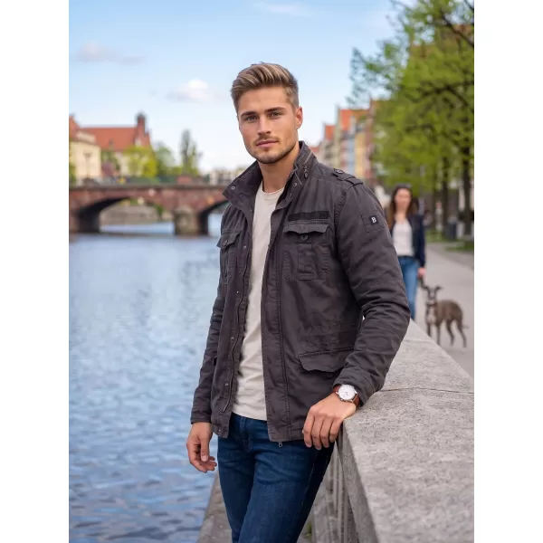  Herrenjacke Brandit Britannia Black Brandit1 
