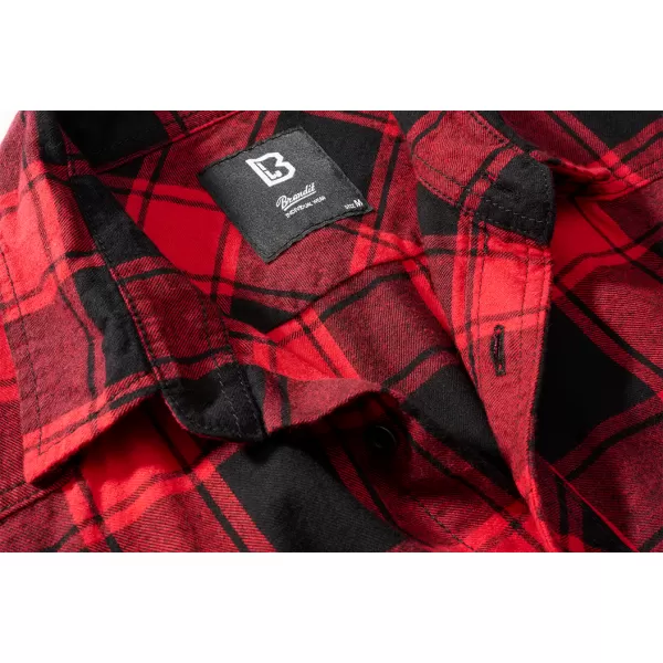  Hemd BRANDIT KOSTKOVANÁ KRÁTKÝ RUKÁV BD4032 ROT/SCHWARZ 