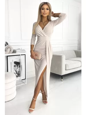 Kleid NUMOCO A404-3 BEIGE