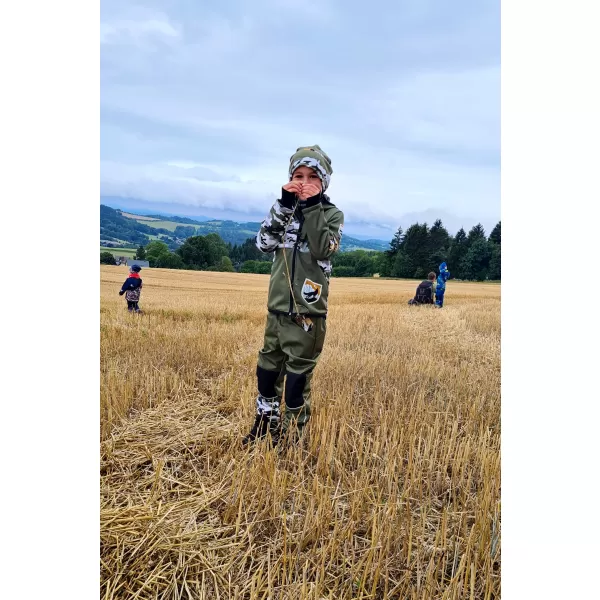  Baby Softshell Jacke isoliert WAMU MASKÁČ KHAKI 