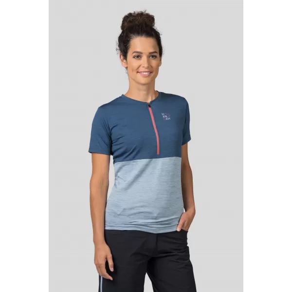  Damen-T-Shirt HANNAH BERRY TUSCHEMEL/PERLBLAUMEL 