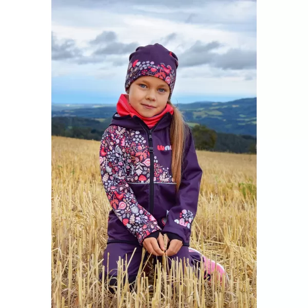  Isolierte Softshelljacke für Kinder WAMU SOVA LILA 