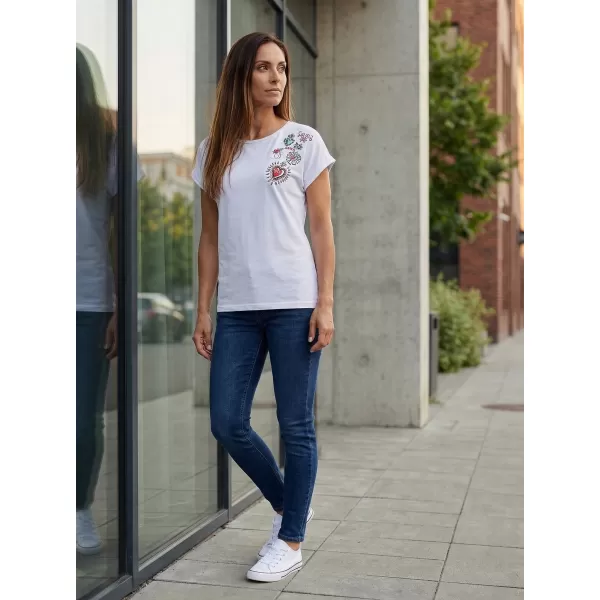  Damen-T-Shirt SAM 73 BOOTES WT 887 WEIß 
