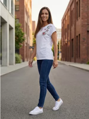 Damen-T-Shirt SAM 73 BOOTES WT 887 WEIß