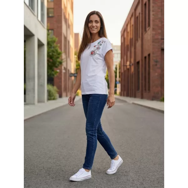 Damen-T-Shirt SAM 73 BOOTES WT 887 WEIß 