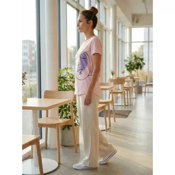  Damen-T-Shirt SAM 73 MUSCA WT 884 HELLROSA 