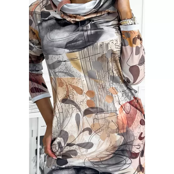  Kleid NUMOCO IRENE A282-5 BRAUNES SILBER 