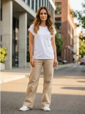 Damen-T-Shirt SAM 73 DORADO WT 886 WEIß