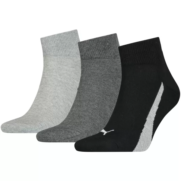  Socken PUMA UNISEX LIFESTYLE QUARTER 3P 90795201 SCHWARZ/WEIß 