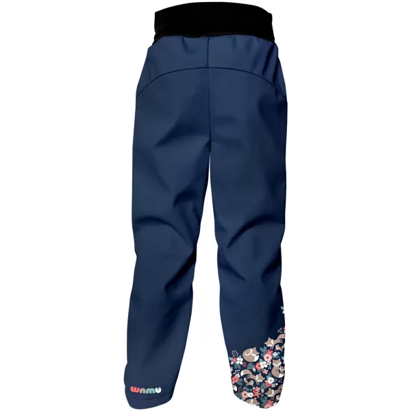  Baby Softshell Hosen isoliert WAMU LIŠKY DUNKELBLAU 