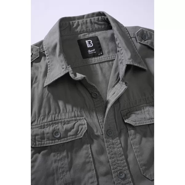  Hemd BRANDIT VINTAGE KRÁTKÝ RUKÁV BD4024 KOHLENSTOFF 